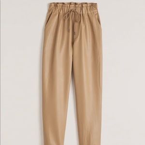 Abercrombie & Fitch Vegan Leather Joggers